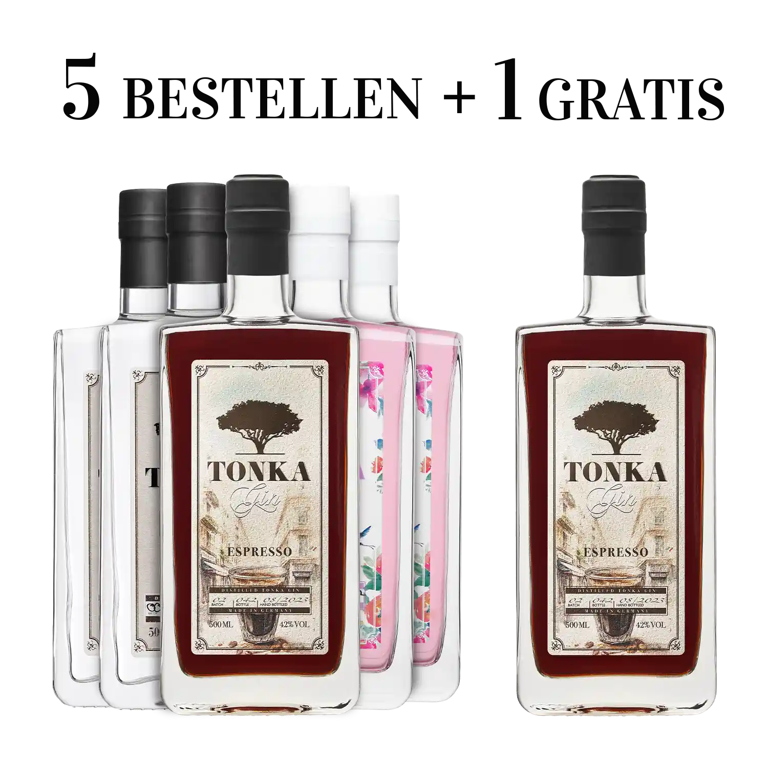 Tonka Gin Vorteilspaket Hibiskus Gratis & | Espresso Klassik Spirituosenliebhaber – | & 1