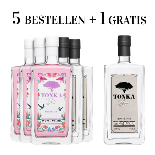 Tonka Gin - 3x Klassik & 3x Hibiskus